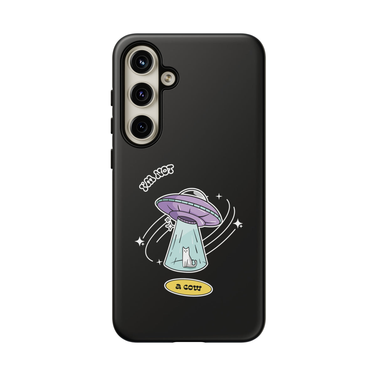 Sci-Fi UFO Samsung Galaxy Mobile Cases - Funny Roswell Cow