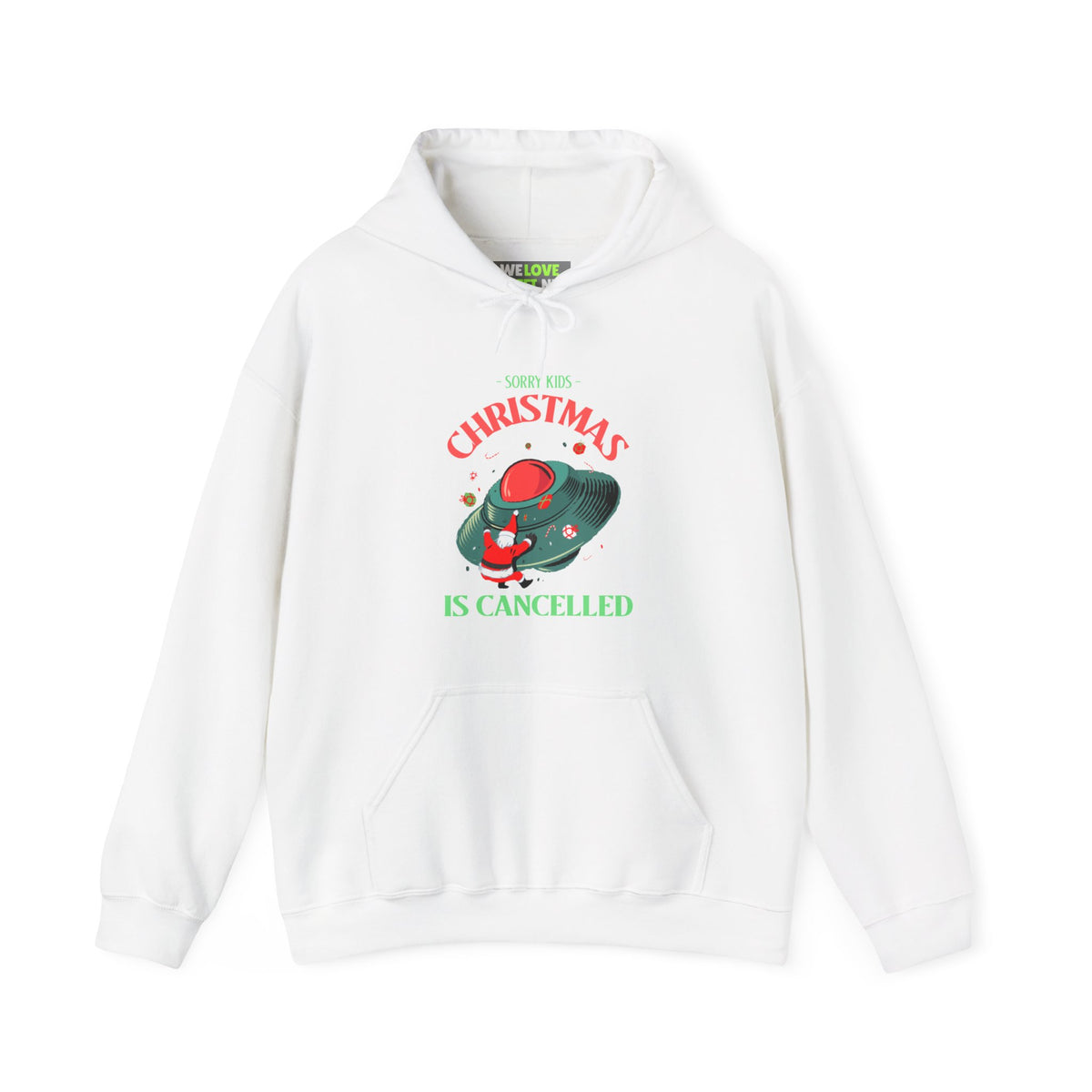 Christmas Is Cancelled Funny UFO Hoodie-welovescifi.net