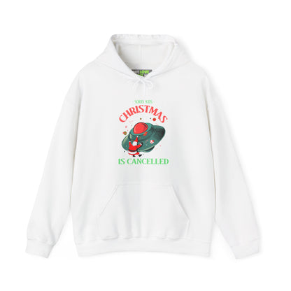 Christmas Is Cancelled Funny UFO Hoodie-welovescifi.net