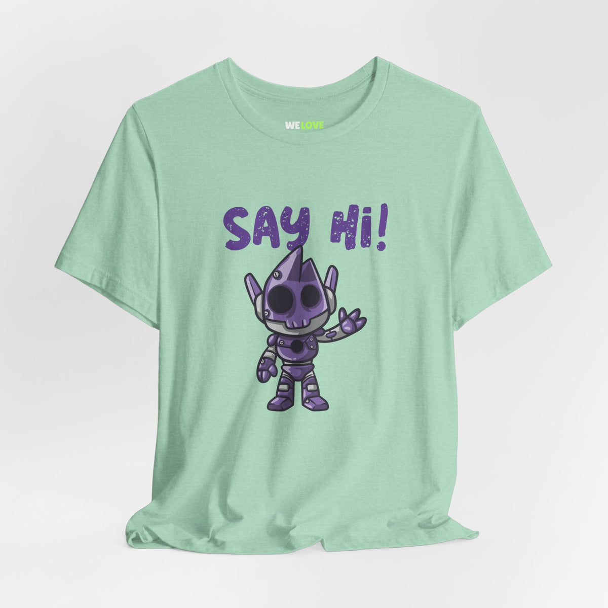 UFO t-shirt-Say Hi Funny UFO Sci-Fi T-Shirt We Love Sci-Fi