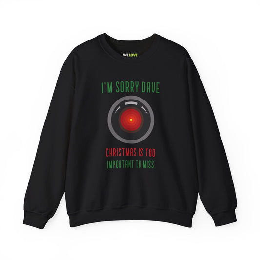 Too Important Christmas Funny HAL9000 Christmas Crewneck Sweatshirt-welovescifi.net