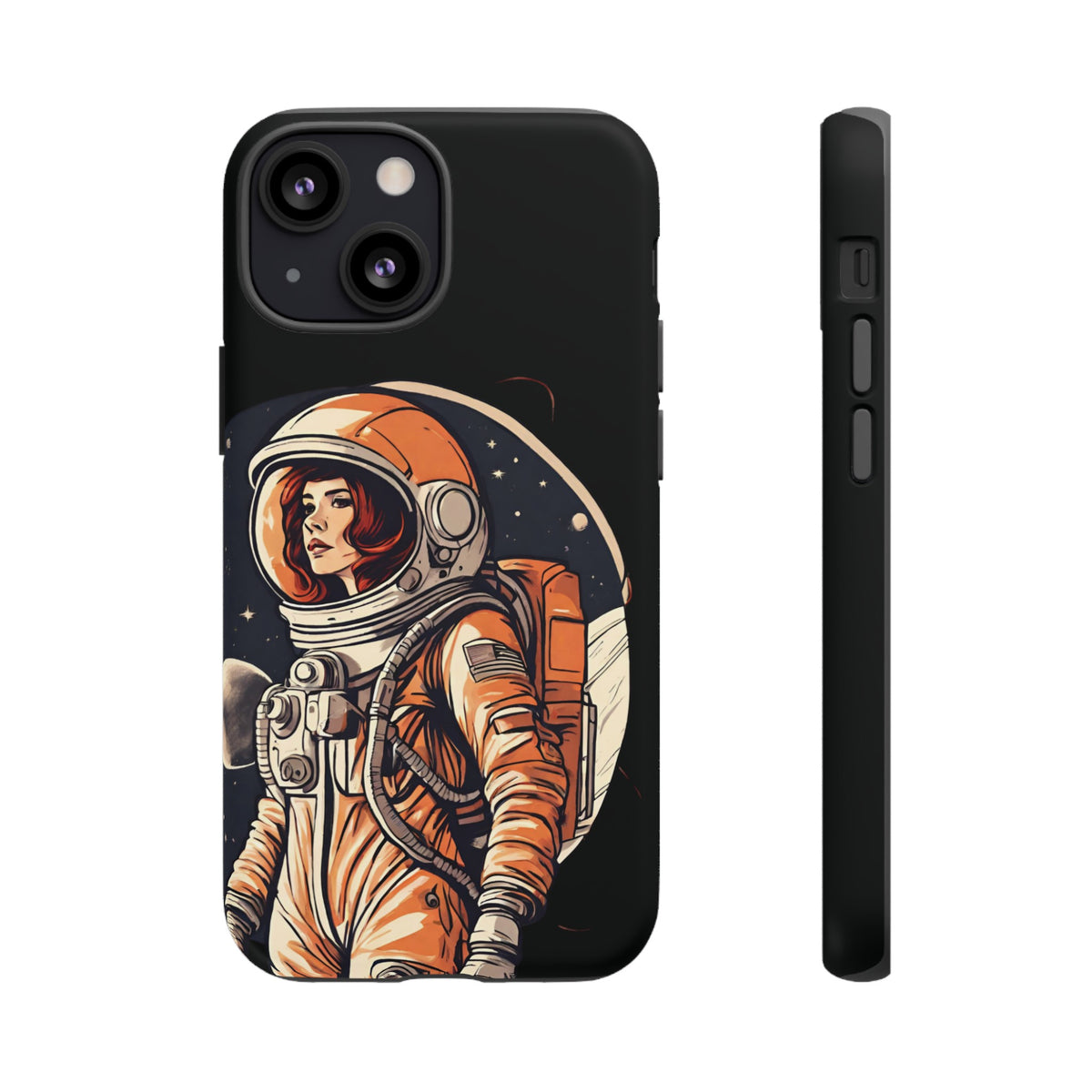 Spacegirl Astronaut Tough iPhone Mobile Cases WeLoveSciFi