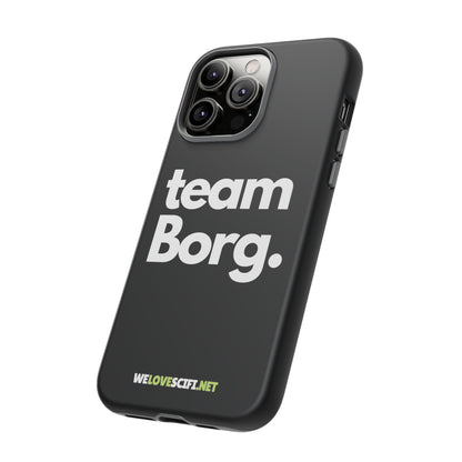 Team Borg iPhone Cases - Supervillain Tough Mobile Covers