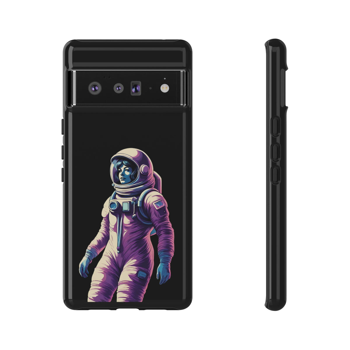 Floating Astronaut Girl Tough Google Pixel Mobile Cases