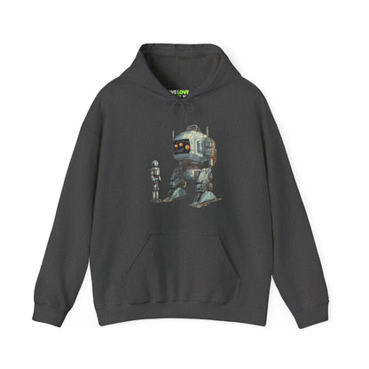 Let's Be Friends Robot Space Hoodie - Sci-Fi Art WeLoveSciFi