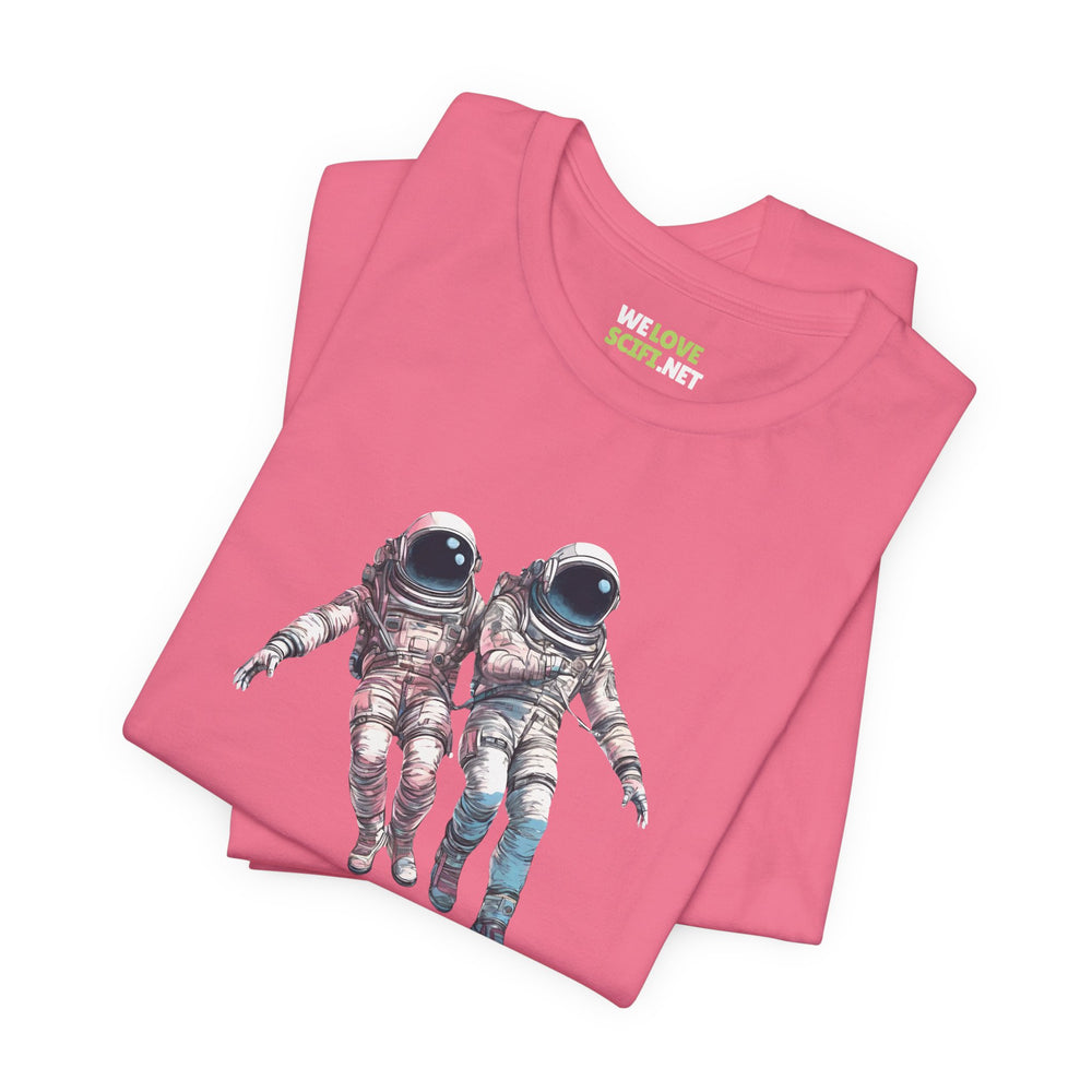 We're Floating As One Astronaut Sci-Fi T-Shirt-welovescifi.net