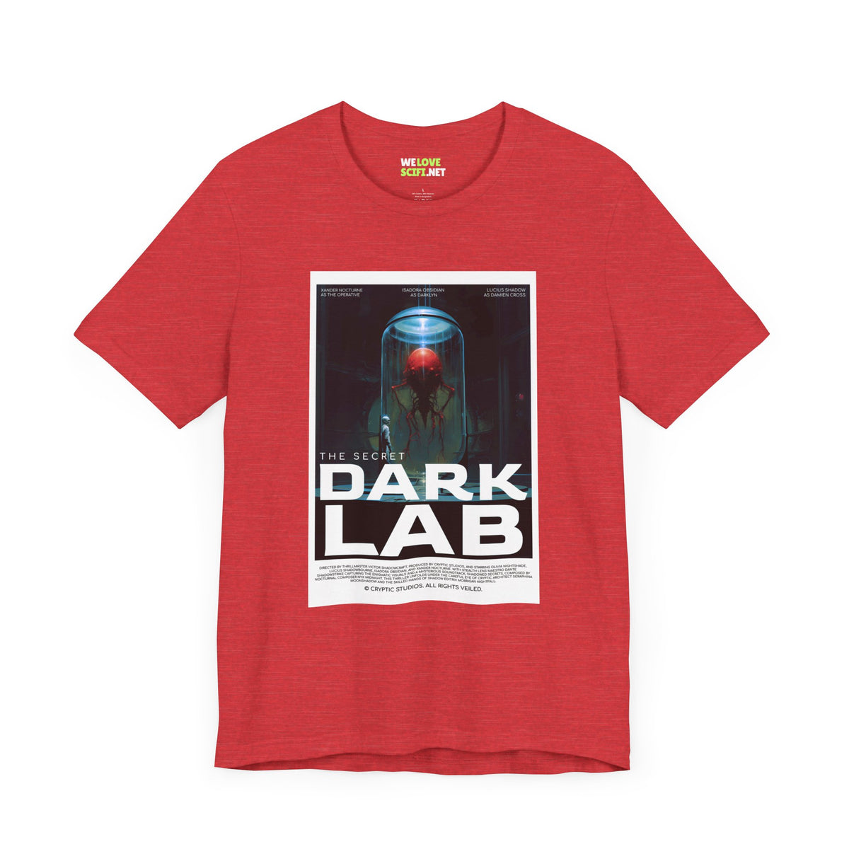 The Secret Dark Lab Retro Sci-Fi T-Shirt | We Love Sci-Fi