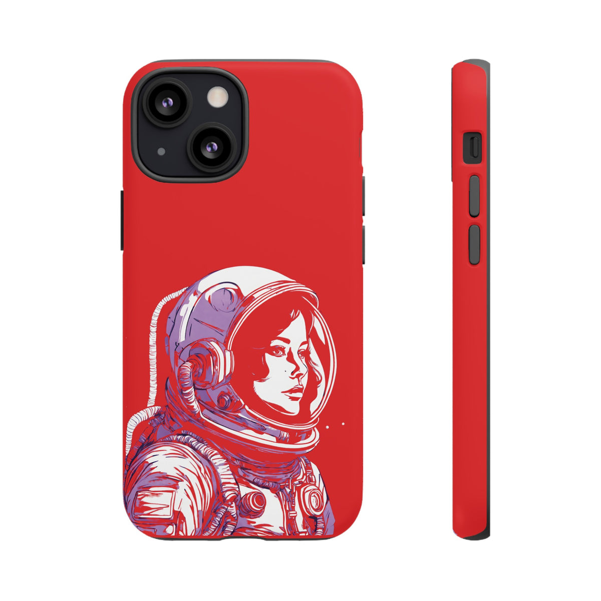 Duotone SpaceGirl SpaceArt Tough iPhone Mobile Cases