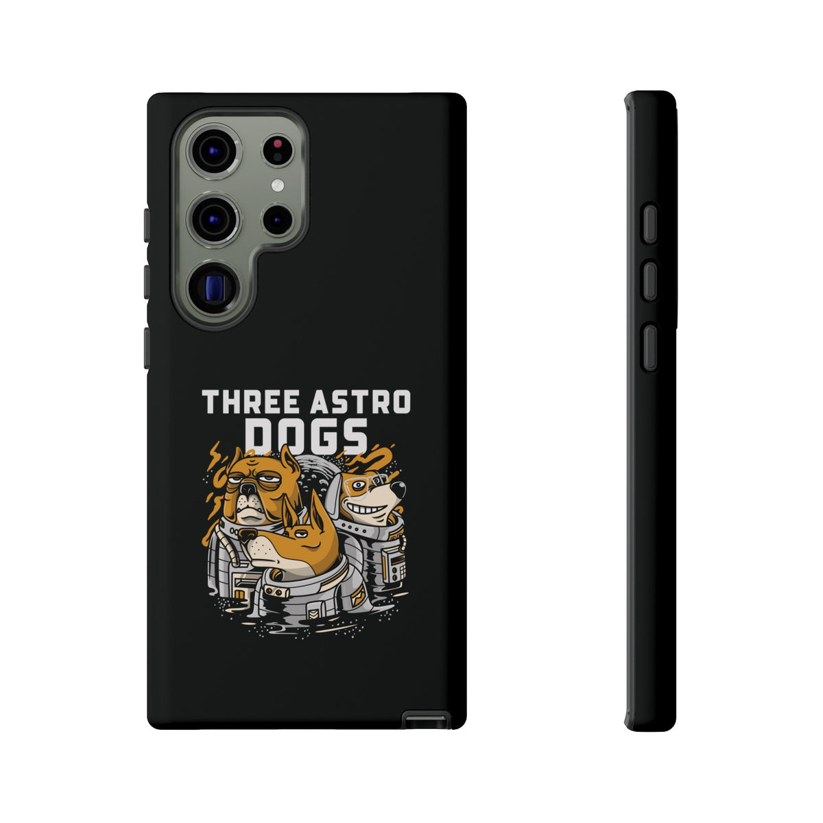 Three Astro Dogs Funny Sci-Fi Tough Samsung Galaxy Mobile Cases-welovescifi.net