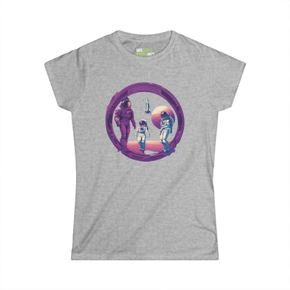 Family Business SpaceArt Astronaut Woman's Tee-welovescifi