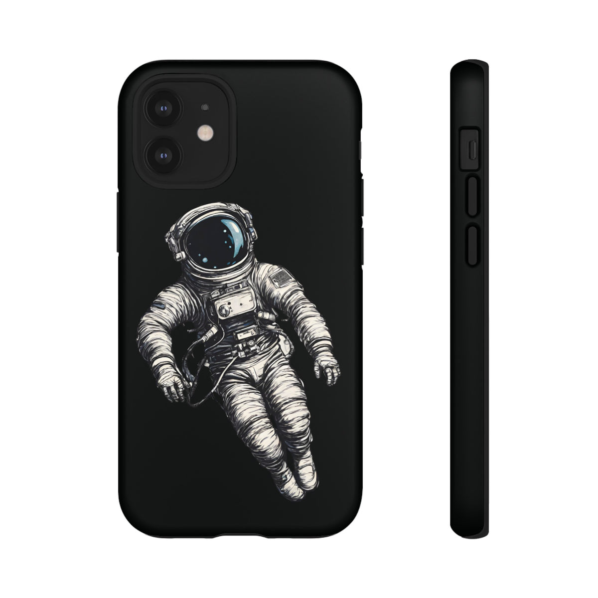 Floating Astronaut SpaceArt Sci-Fi Tough iPhone Mobile Cases