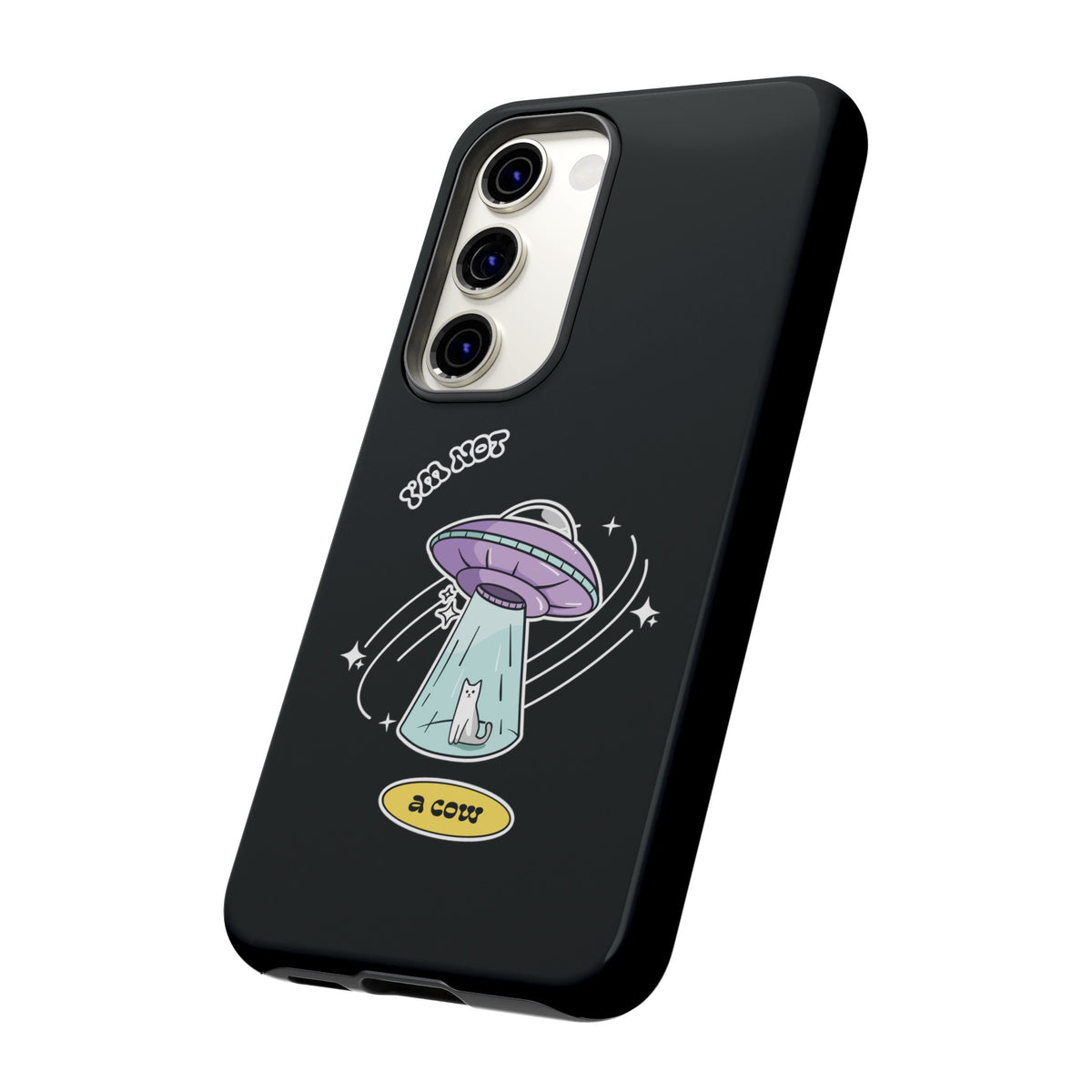 Sci-Fi UFO Samsung Galaxy Mobile Cases - Funny Roswell Cow