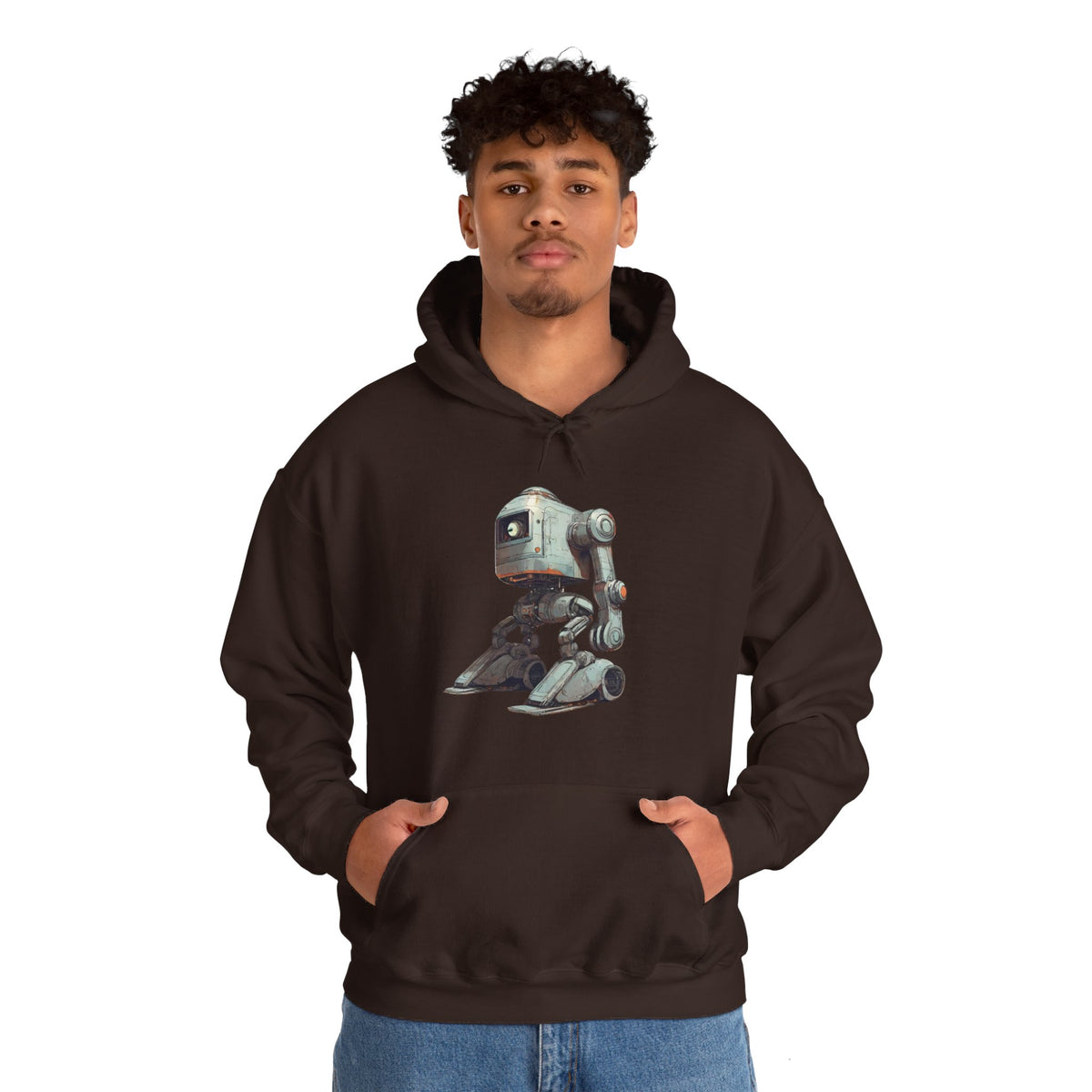 Robot Spaceart Hoodie - Ready-to-Go Sci-Fi Apparel