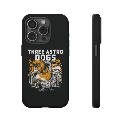 Three Astro Dogs Funny Sci-Fi Tough iPhone Mobile Cases-welovescifi.net