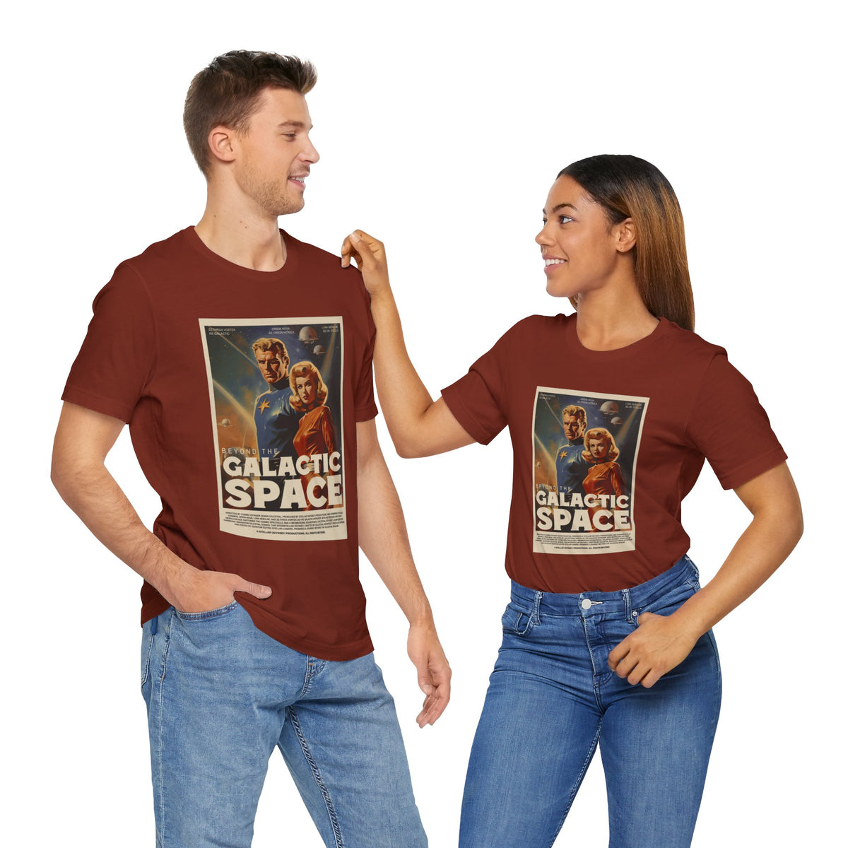 Beyond the Galactic Space Retro Sci-Fi T-Shirt-welovescifi