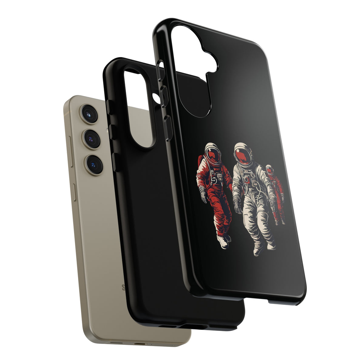 Astronauts In Red SpaceArt Tough Samsung Galaxy Mobile Cases