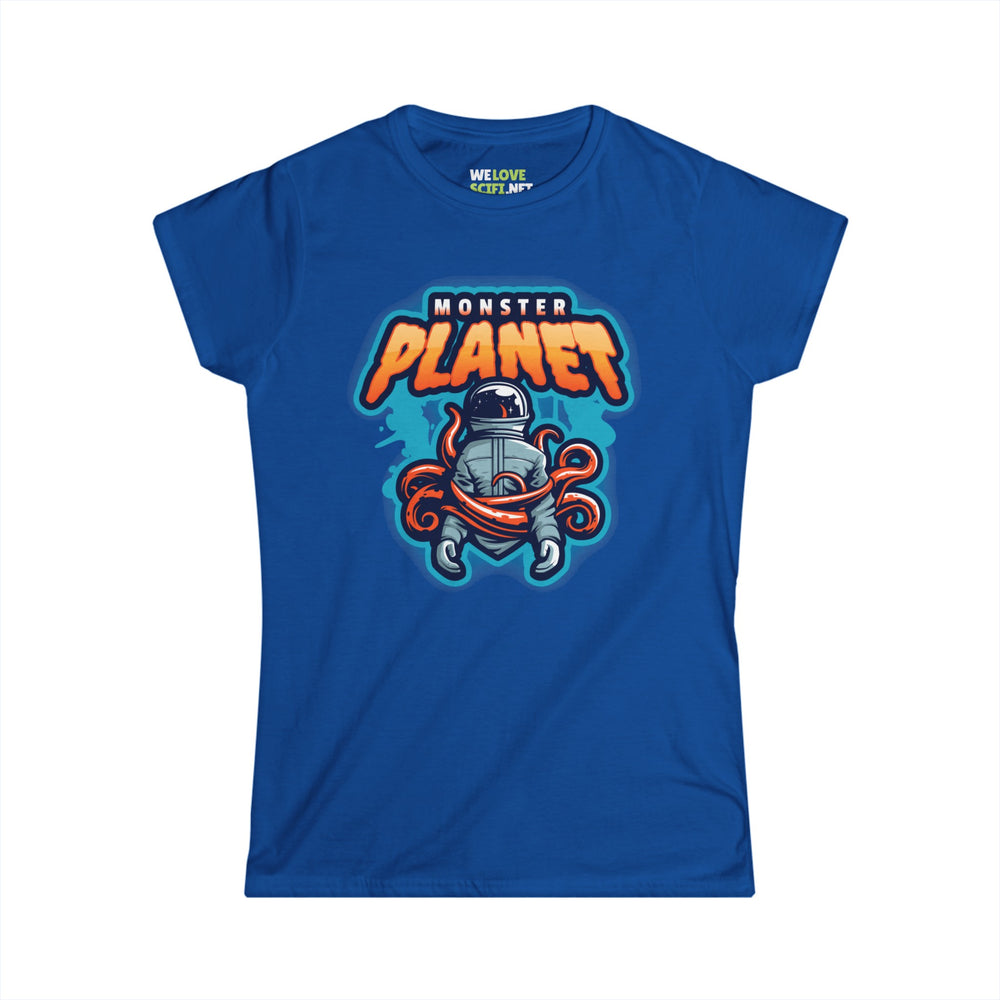 Monster Planet Astronaut Woman Tee | Sci-Fi Women's T-Shirt