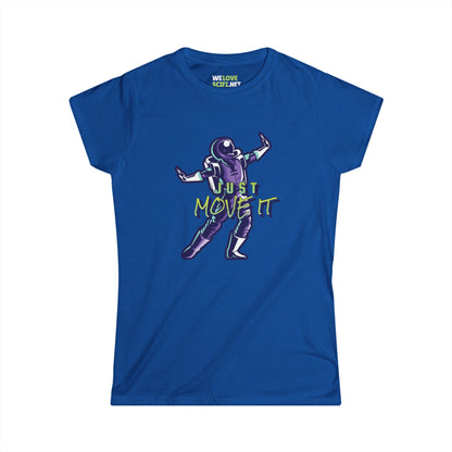 Just Move It! Dancing Astronaut Tee - Women's Sci-Fi Shirt