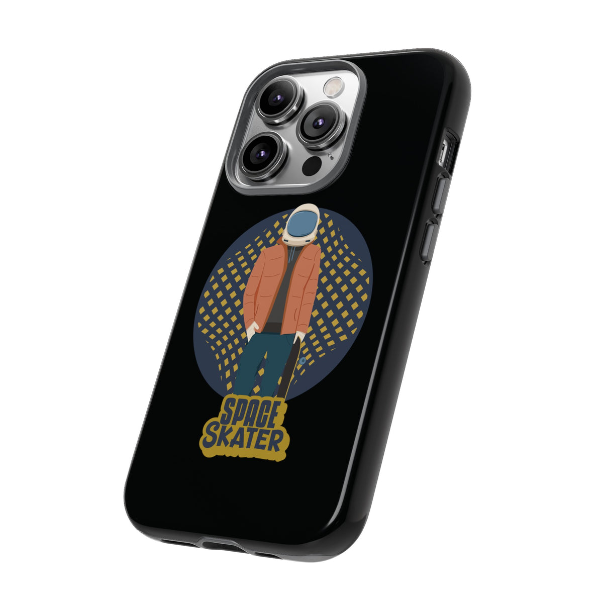 Space Skater Astronaut Sci-Fi Tough iPhone Mobile Cases