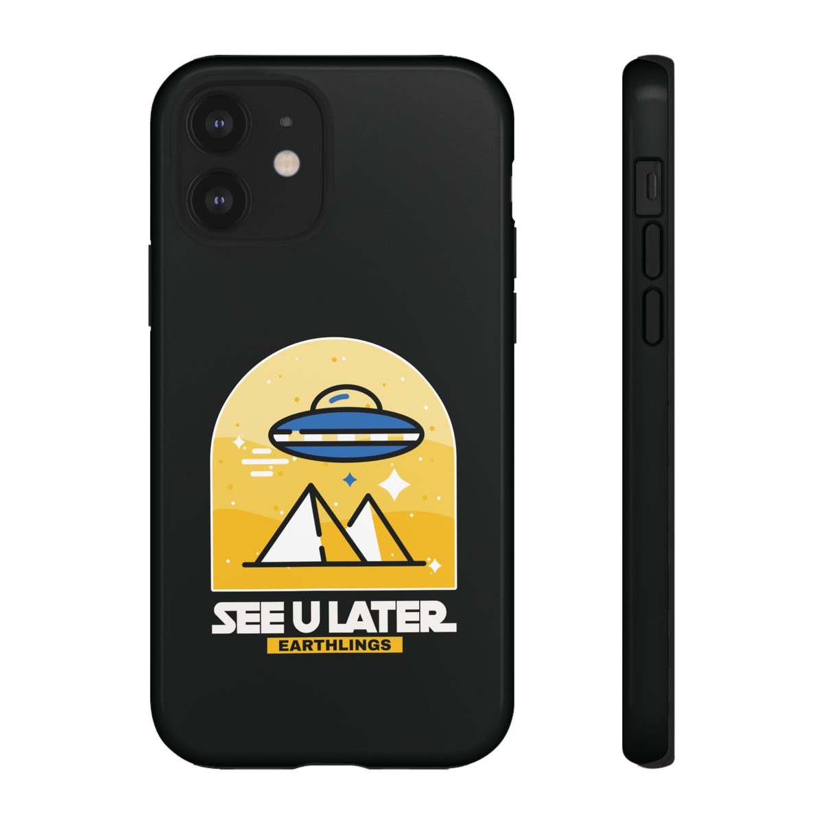 Funny UFO iPhone Cases - See You Later Earthlings