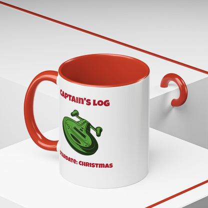 Stardate Christmas Funny SciFi Christmas Accent Mug-welovescifi.net