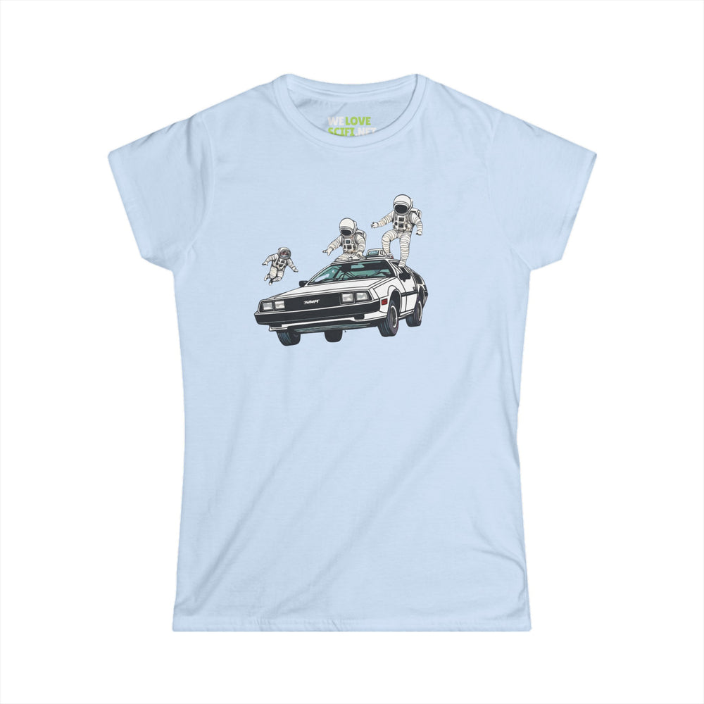 Party in a Delorean Astronaut Woman's Tee WeLoveSciFi.net