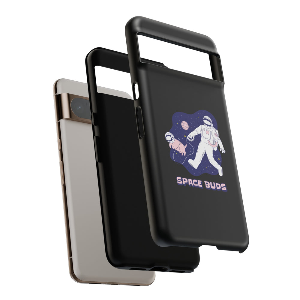 Buds Mobile Cases Funny Sci-Fi Astronaut & Dog Pixel Covers