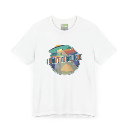 Funny UFO T-Shirt I Want to Believe SciFi Shirt WeLoveSciFi