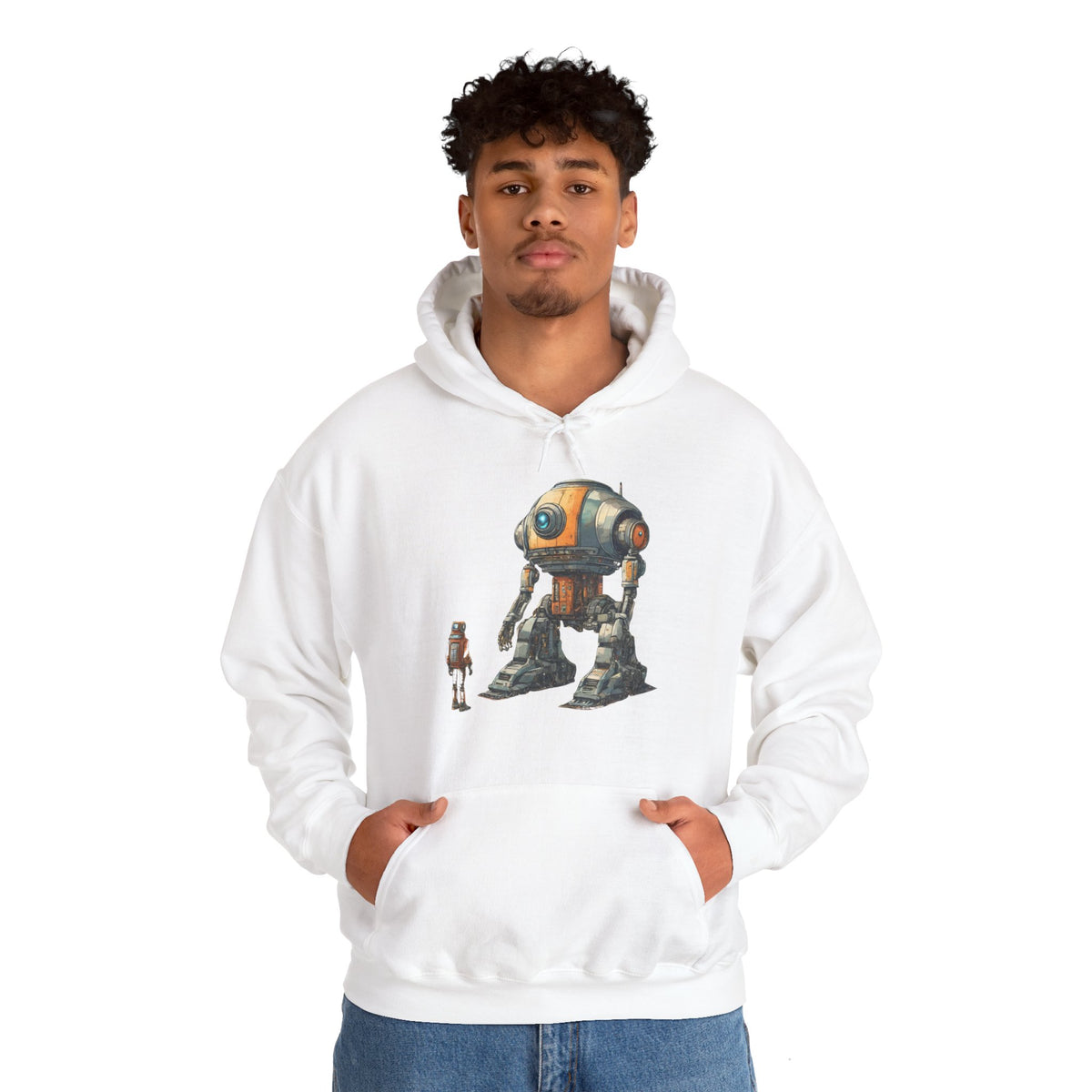 Robot Spaceart Hoodie - Sci-Fi Look at Me Hoodie WeLoveSciFi