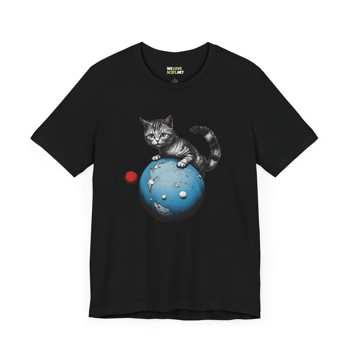 Space Player Cat 3 Sci-Fi T-Shirt | We Love Sci-Fi