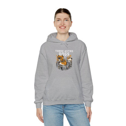 Three Astro Dogs Funny Sci-Fi Hoodie-welovescifi.net