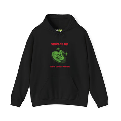 Red And Green Alert Funny Christmas Unisex Hoodie-welovescifi.net