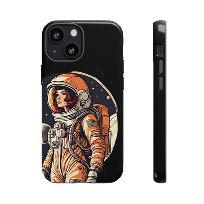 Spacegirl Astronaut Tough iPhone Mobile Cases WeLoveSciFi