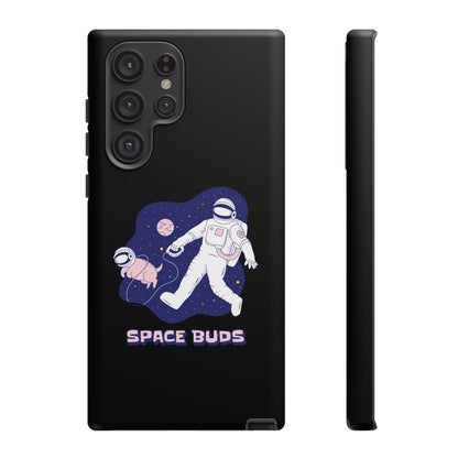 Space Buds Samsung Galaxy Cases Astronaut Dog SciFi Design