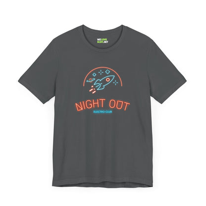 Night Out Retro Sci-Fi T-Shirt  Classic Space Design