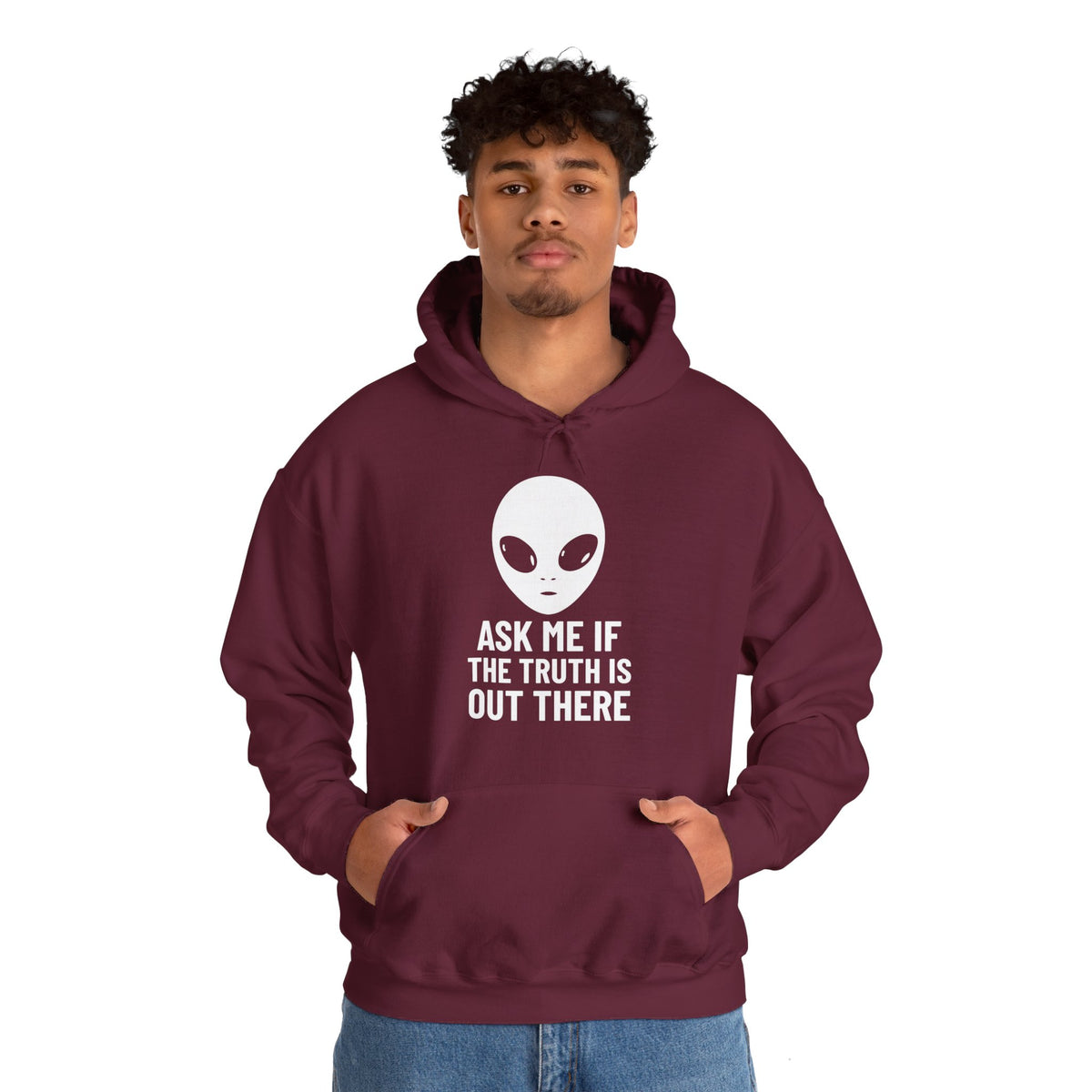 Funny UFO Hoodie - Ask Me If the Truth Is Out There