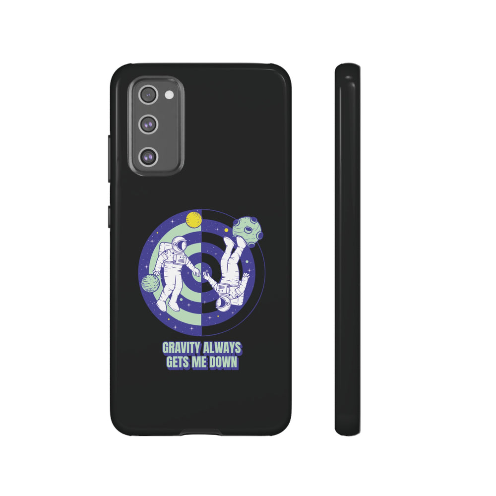 Down Funny Astronaut Sci-Fi Tough Samsung Galaxy Mobile Case