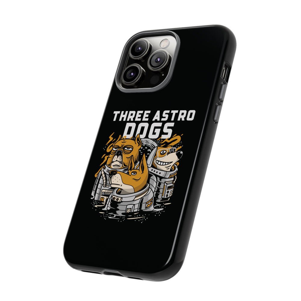 Three Astro Dogs Funny Sci-Fi Tough iPhone Mobile Cases-welovescifi.net