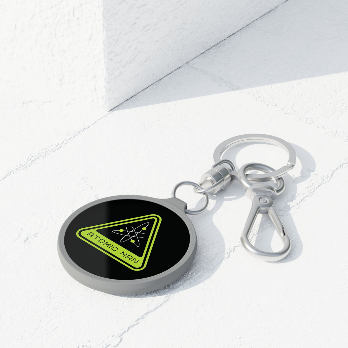 Atomic Man Sign Keyring Tag-welovescifi.net