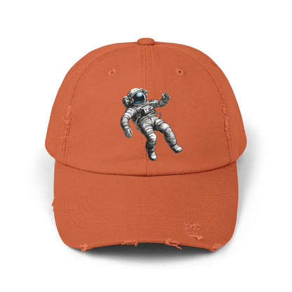 Don't Hold Me Back Space Art Unisex Astronaut Distrassed Cap