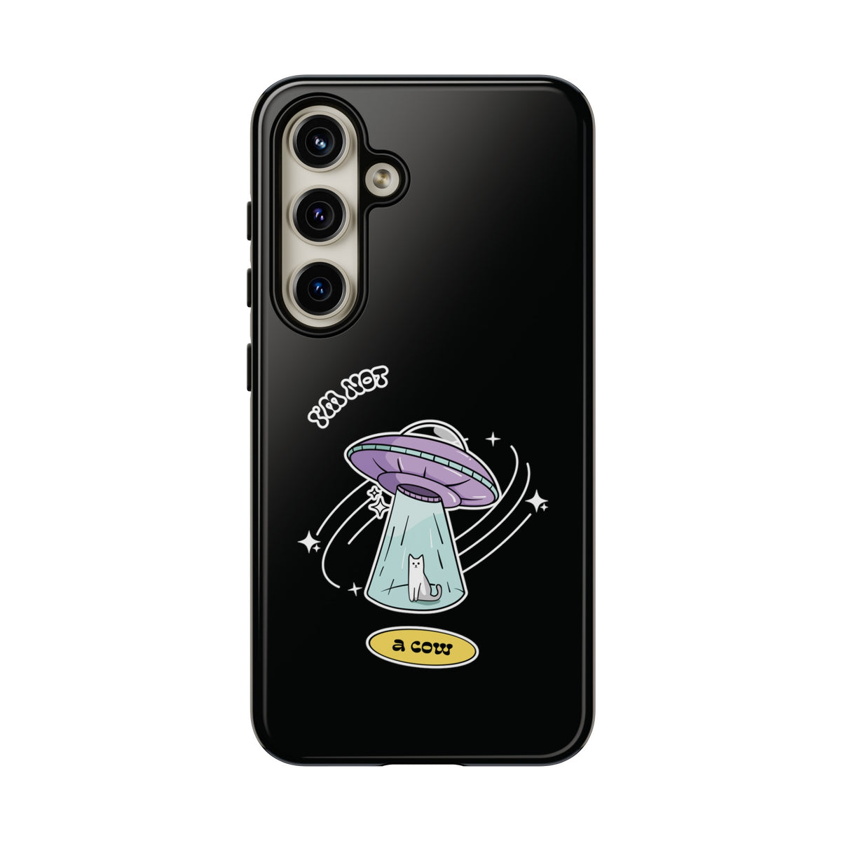 Sci-Fi UFO Samsung Galaxy Mobile Cases - Funny Roswell Cow