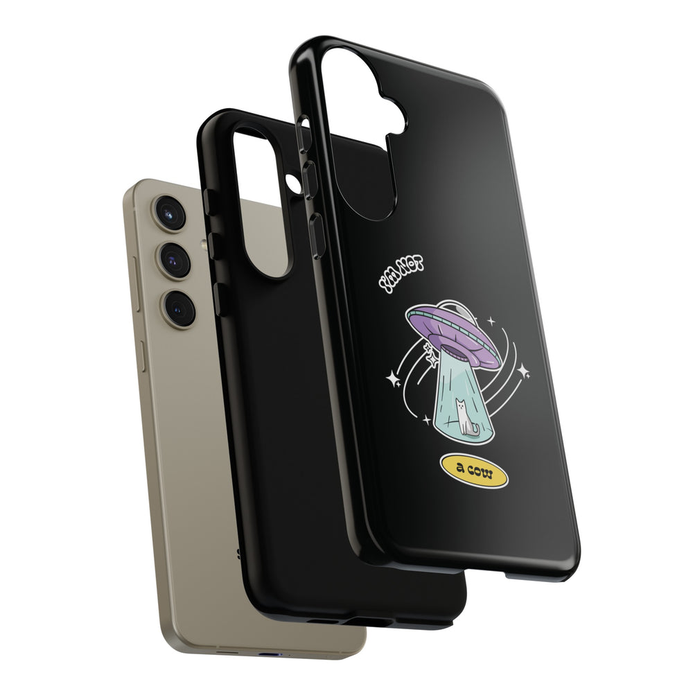 Sci-Fi UFO Samsung Galaxy Mobile Cases - Funny Roswell Cow