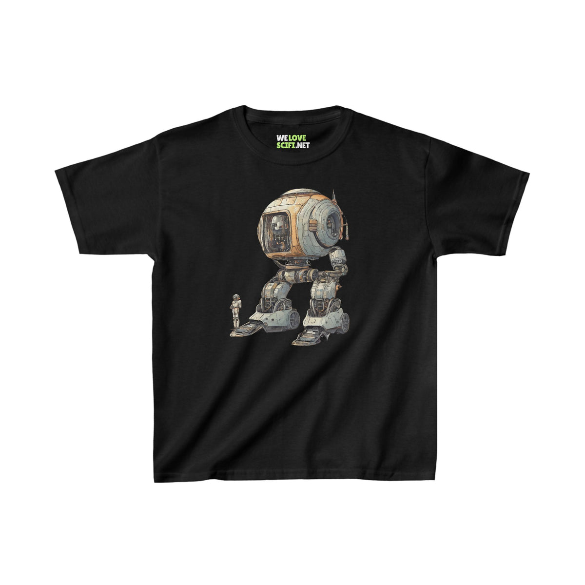 Robot Spaceart Tee for Kids Let's Take a Ride - Heavy Cotton