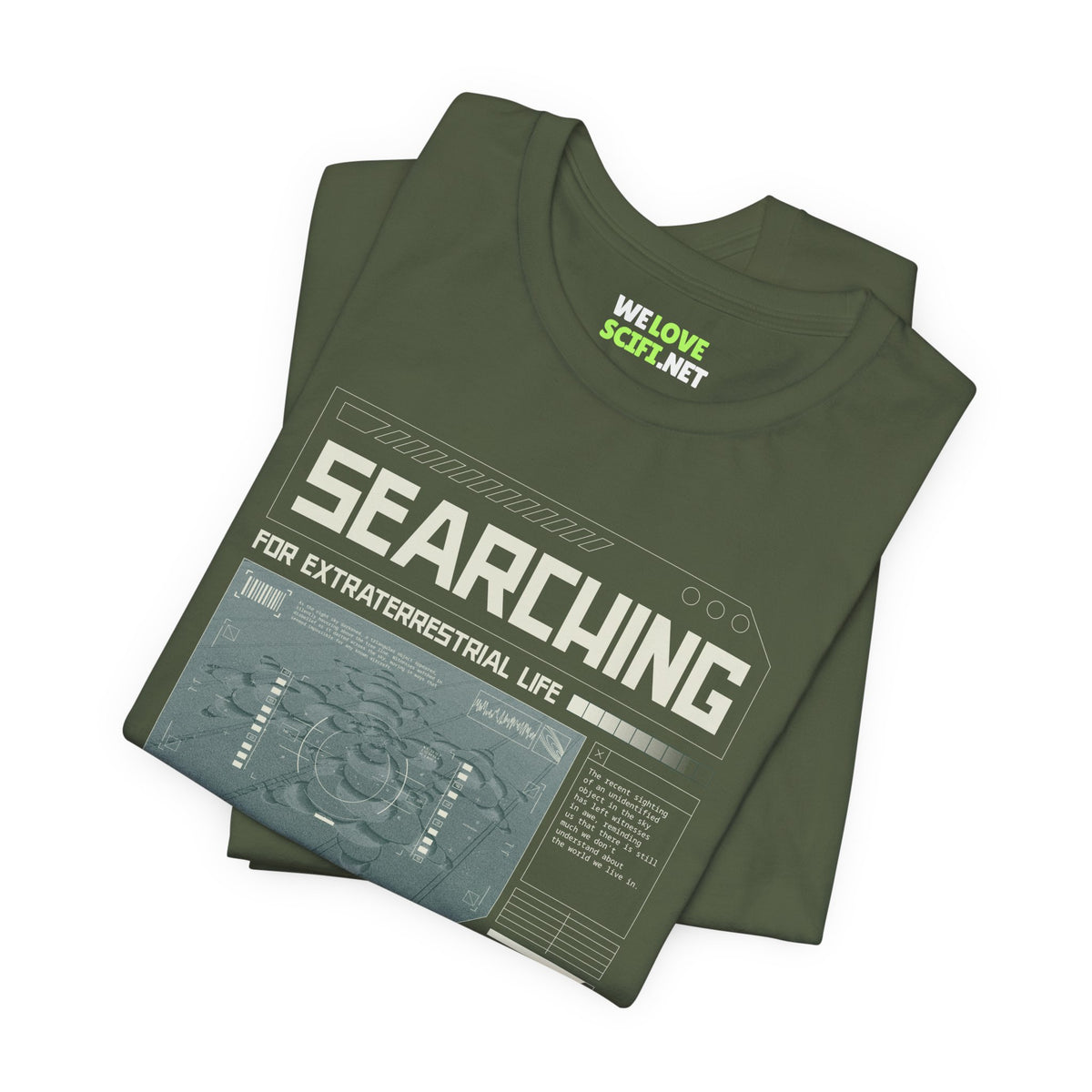 Searching for Extraterrestrial Life UFO Sci-Fi T-Shirt