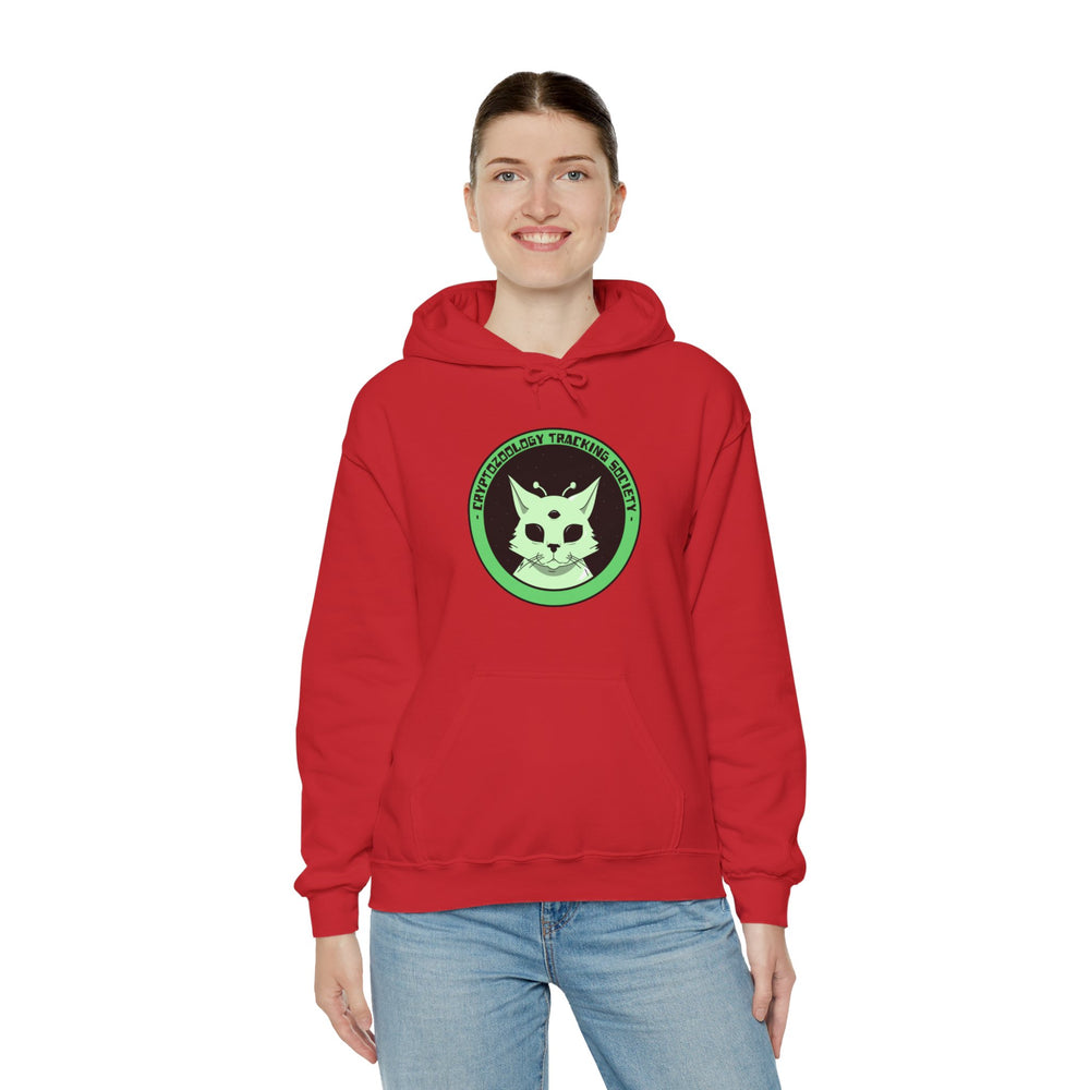 Cryptozoology Tracking Society Funny Cat Alien Hoodie