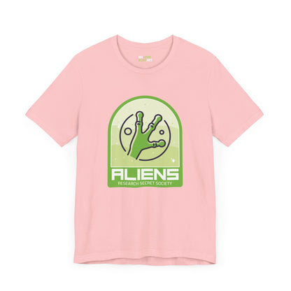 Aliens Research Secret Society UFO SciFi T-Shirt-welovescifi