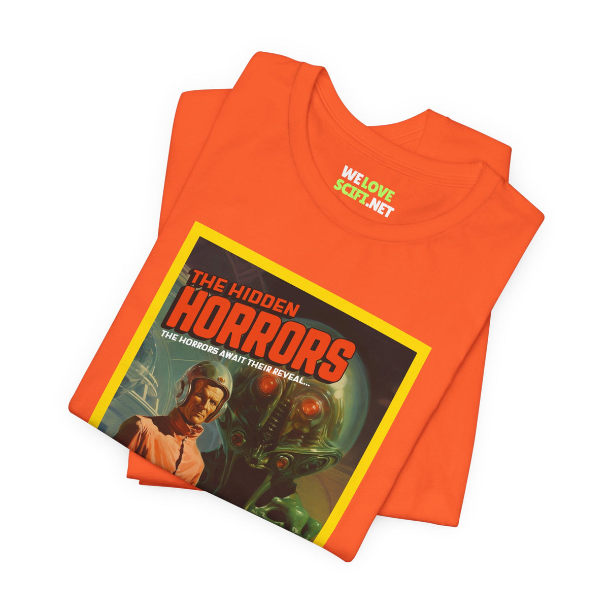 The Hidden Horrors Retro SciFi T-Shirt - SciFi Merchandise