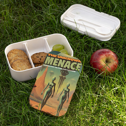 The Unknown Menace Retro UFO Poster Bento Lunch Box-welovescifi.net