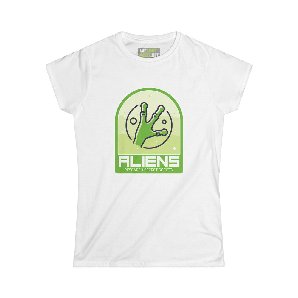 Aliens Research Society Funny Woman's Tee-welovescifi.net