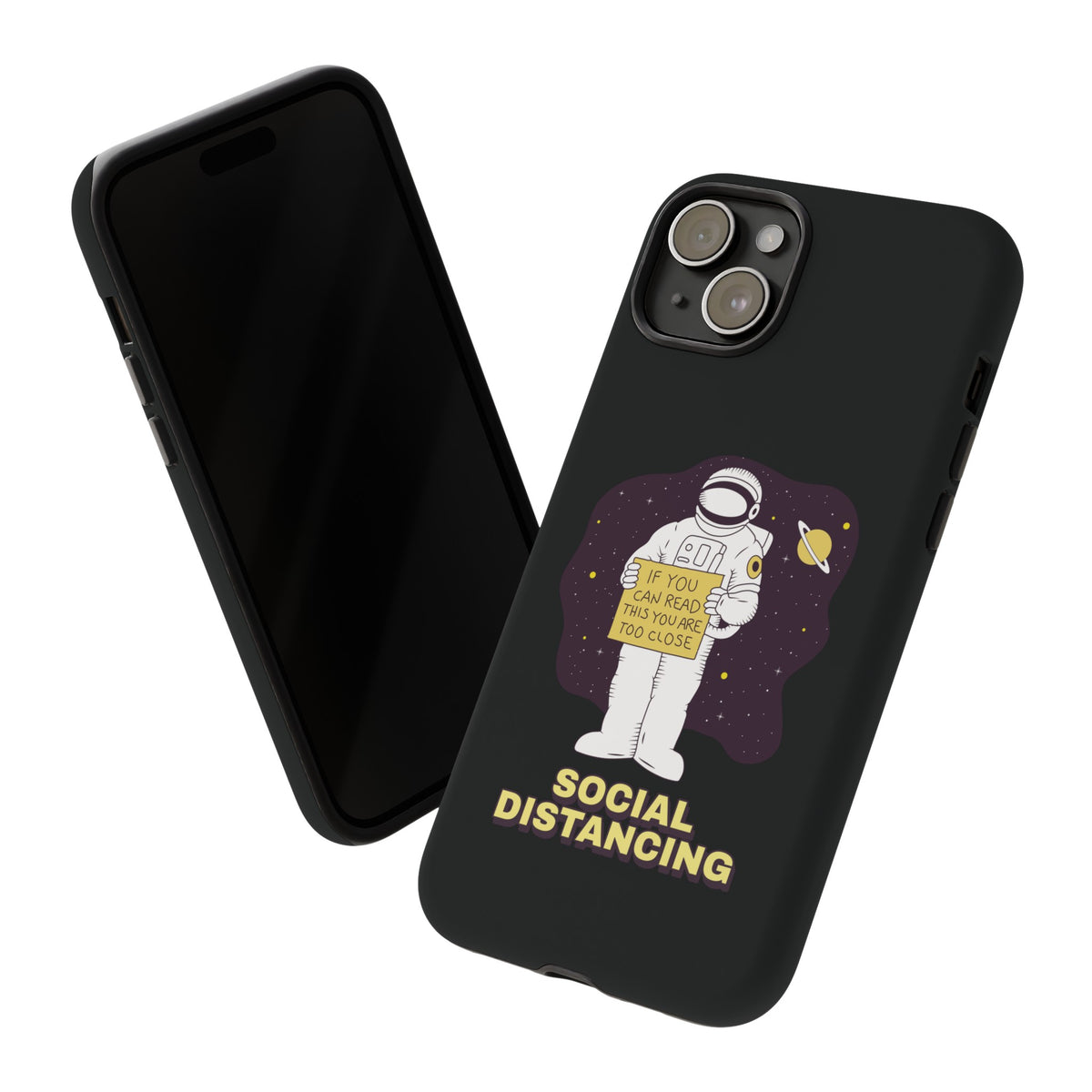 Social Distancing Astronaut iPhone Cases